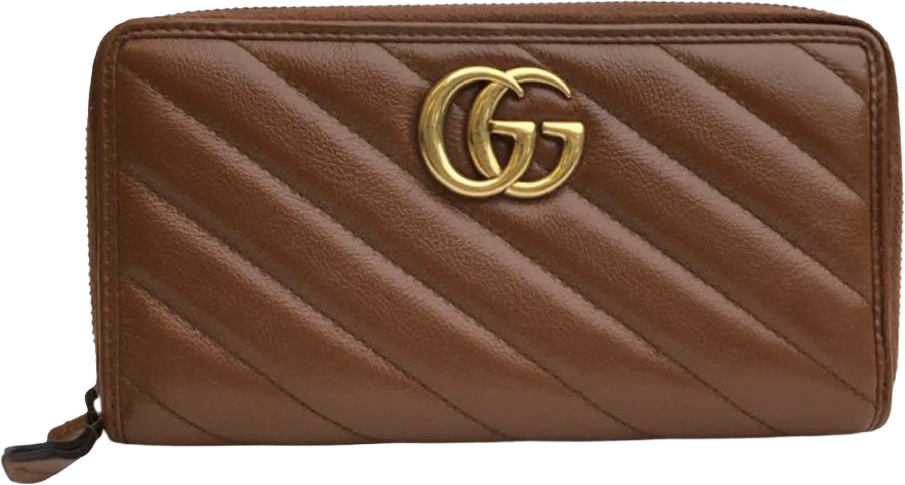 Gucci Gg Marmont Leather Zip Around Wallet