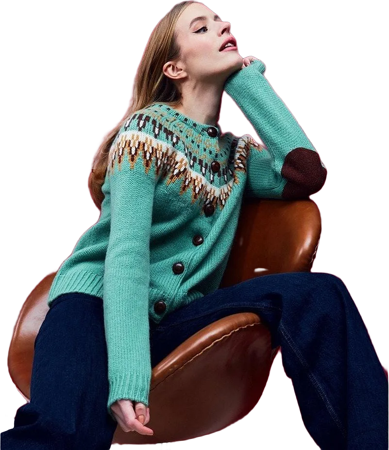 - Joelle Cardigan Turquoise