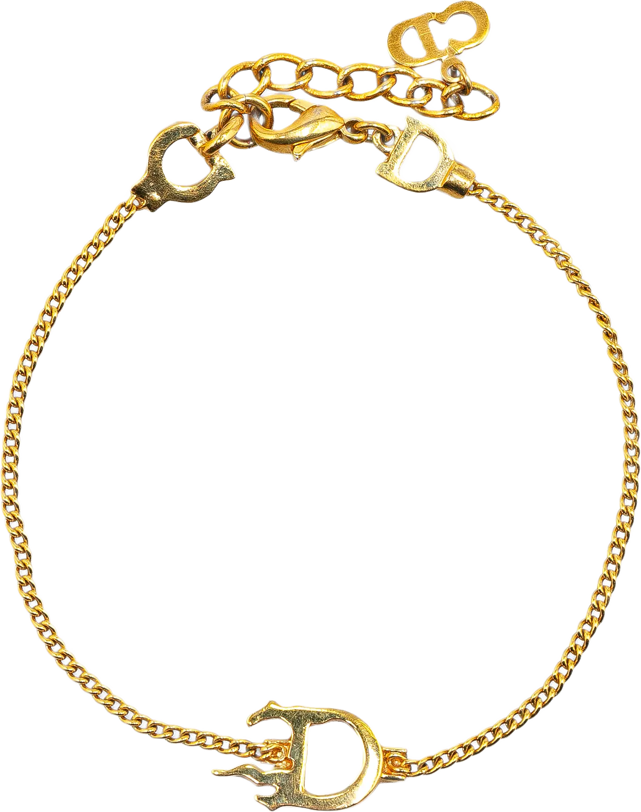 Dior D Logo Charm Bracelet