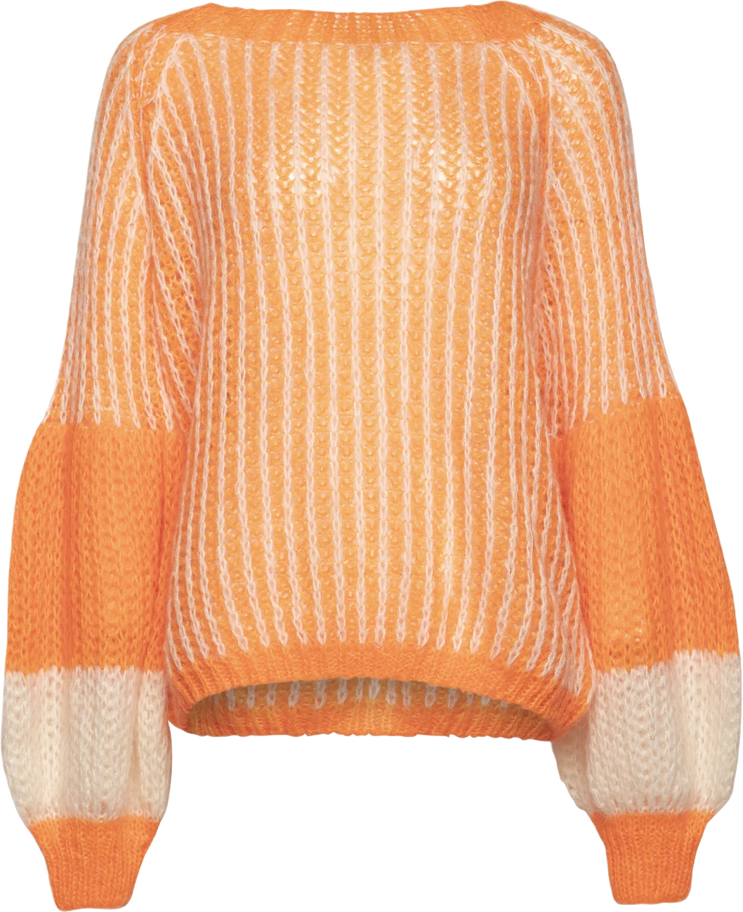 Liana Knit Sweater - Orange/white