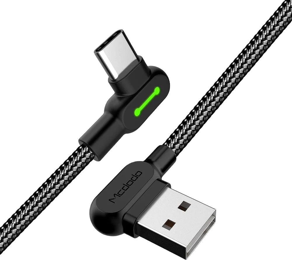 Vinklad Usb C Till Vinklad Usb A-kabel, 1,2m