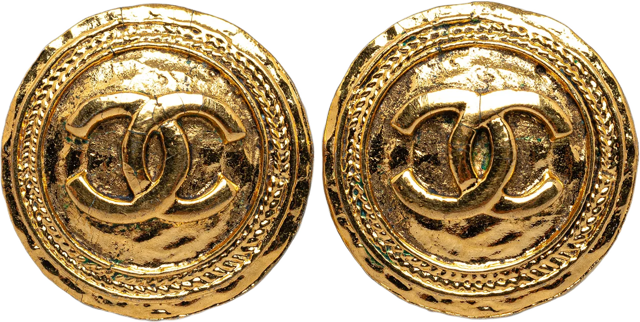 Chanel Cc Clip On Earrings