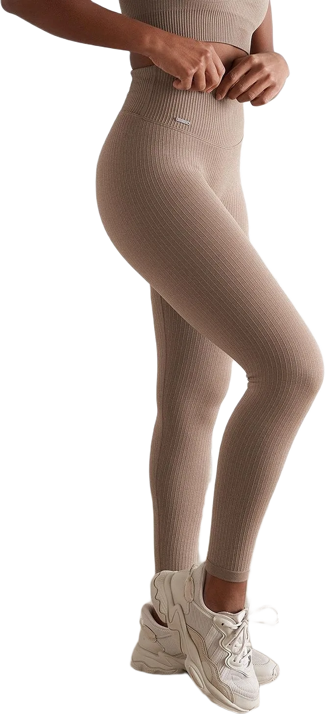 Espresso Ribbed Seamless Tights