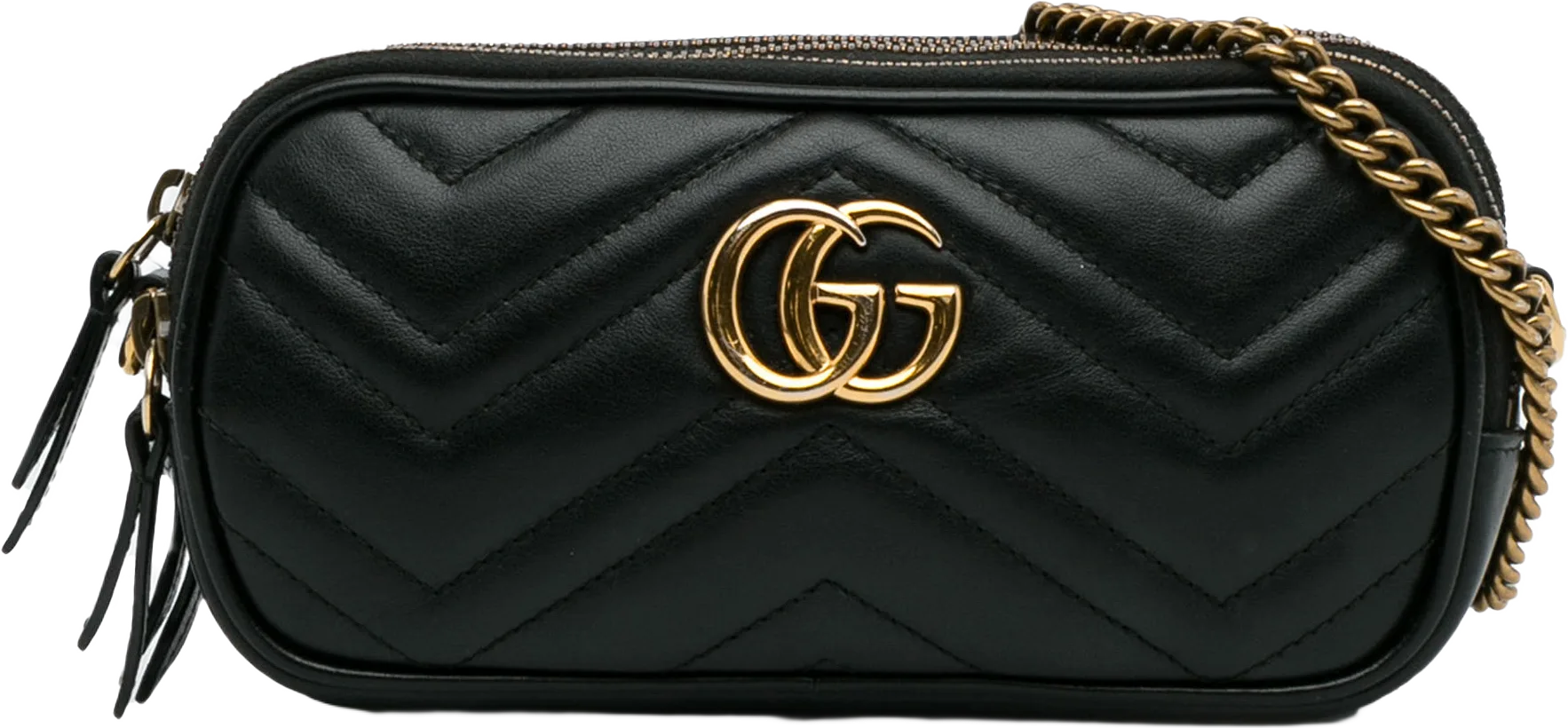 Gucci Mini Gg Marmont Triple-zip Crossbody Bag