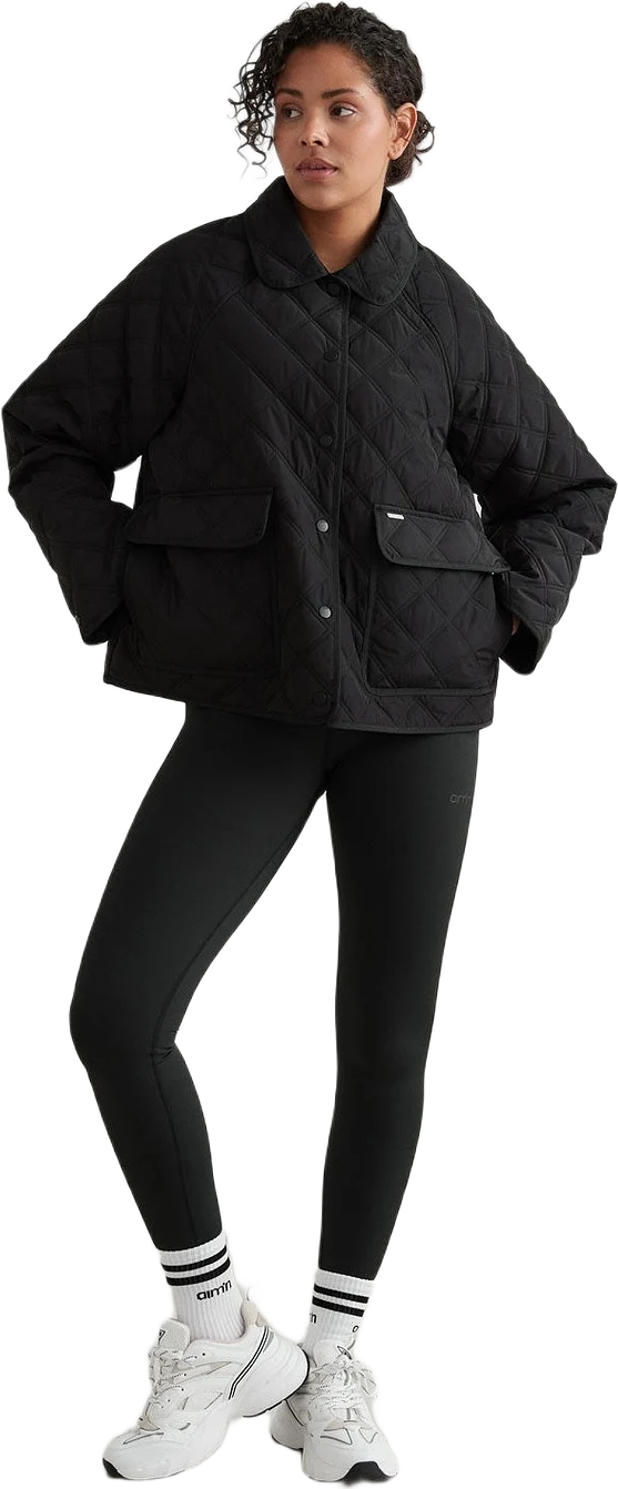 Black Quilted Femme Jacket