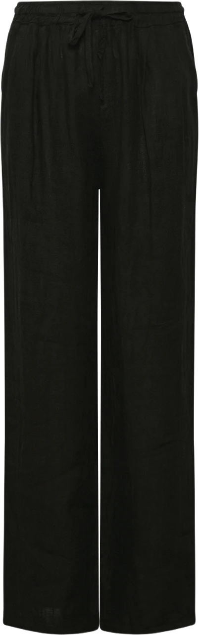 18870, Pants, Linen - Black