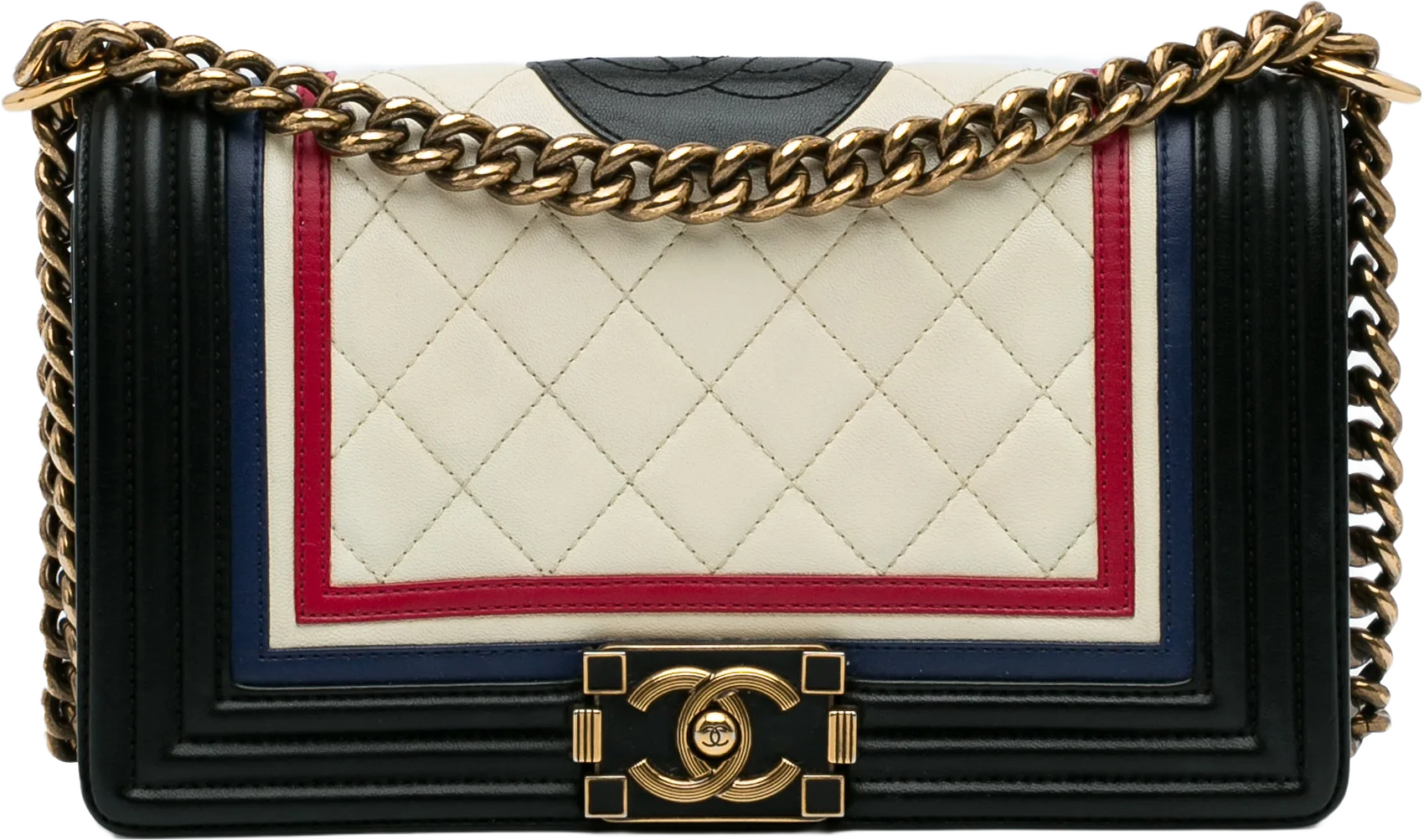 Chanel Crest-embellished Medium Boy Bag