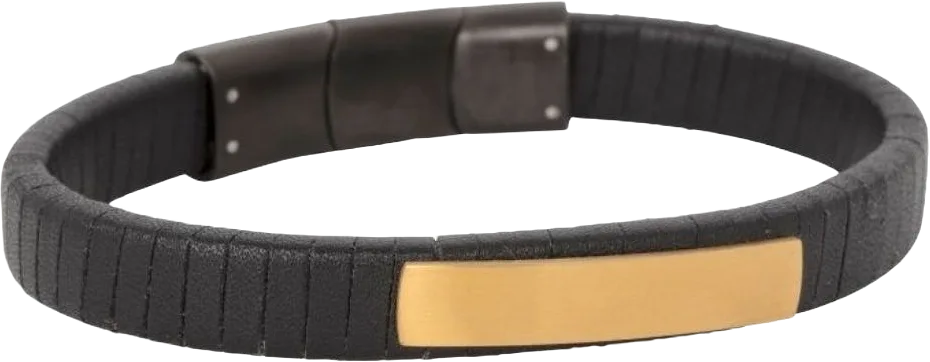 Lucas Leather Bracelet Black