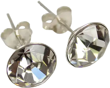 Silverörhänge med 8 mm sten