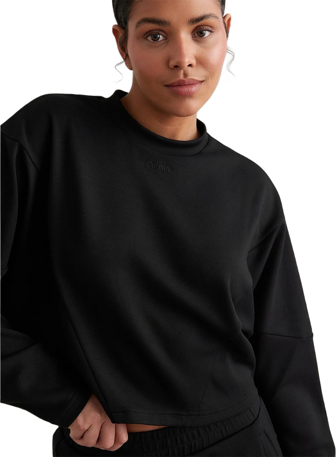 Black Comfy Block Sweatshirt