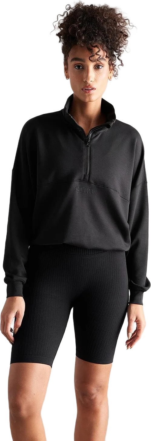 Black Comfy Half Zip