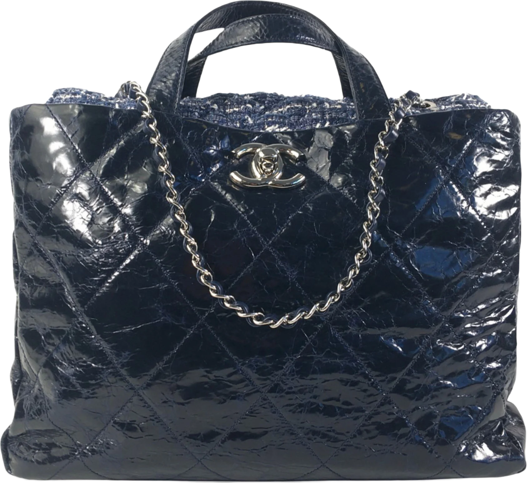 Chanel Glazed Calfskin Portobello Satchel