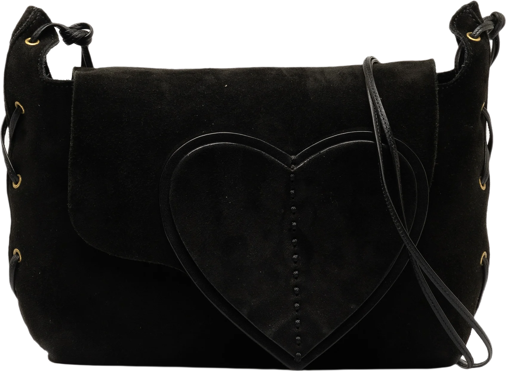 Gucci Suede Heart Crossbody