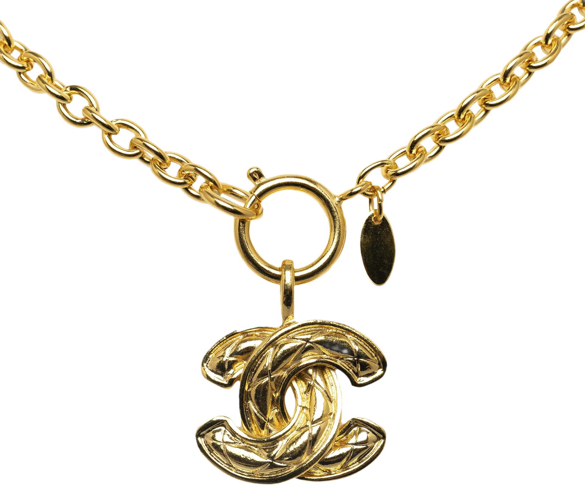 Chanel Cc Pendant Necklace