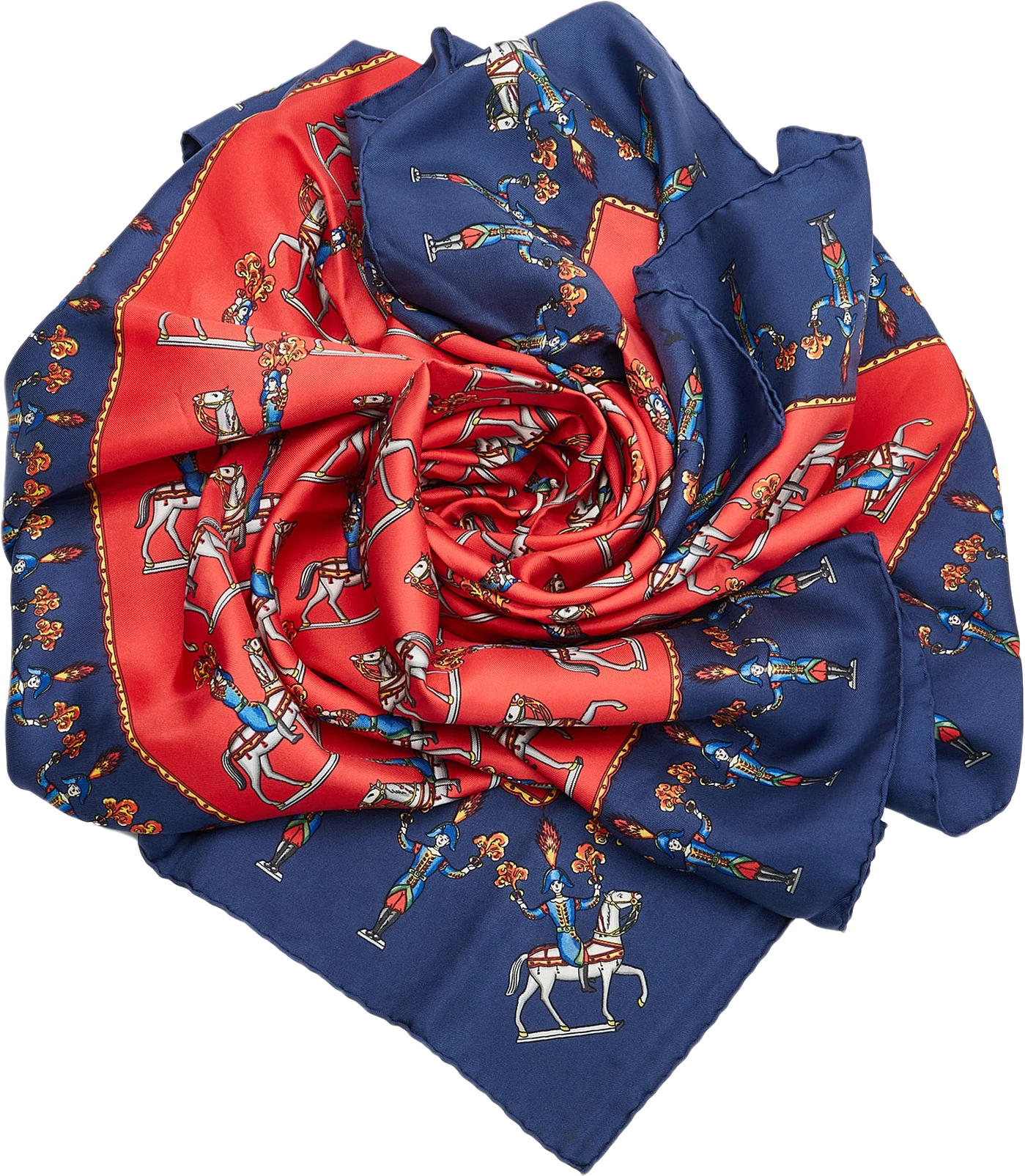 Hermes Les Artificiers Silk Scarf