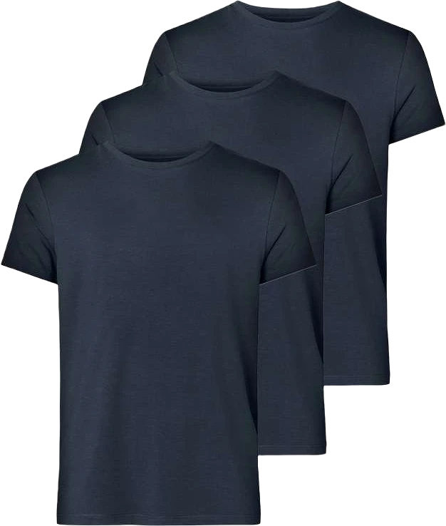 3-pack Bambu, T-shirt O-neck, Navy