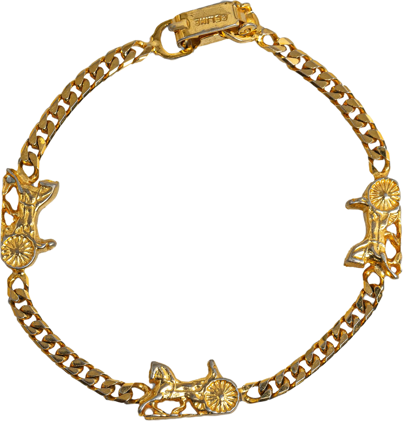 Celine Horse Carriage Chain Bracelet