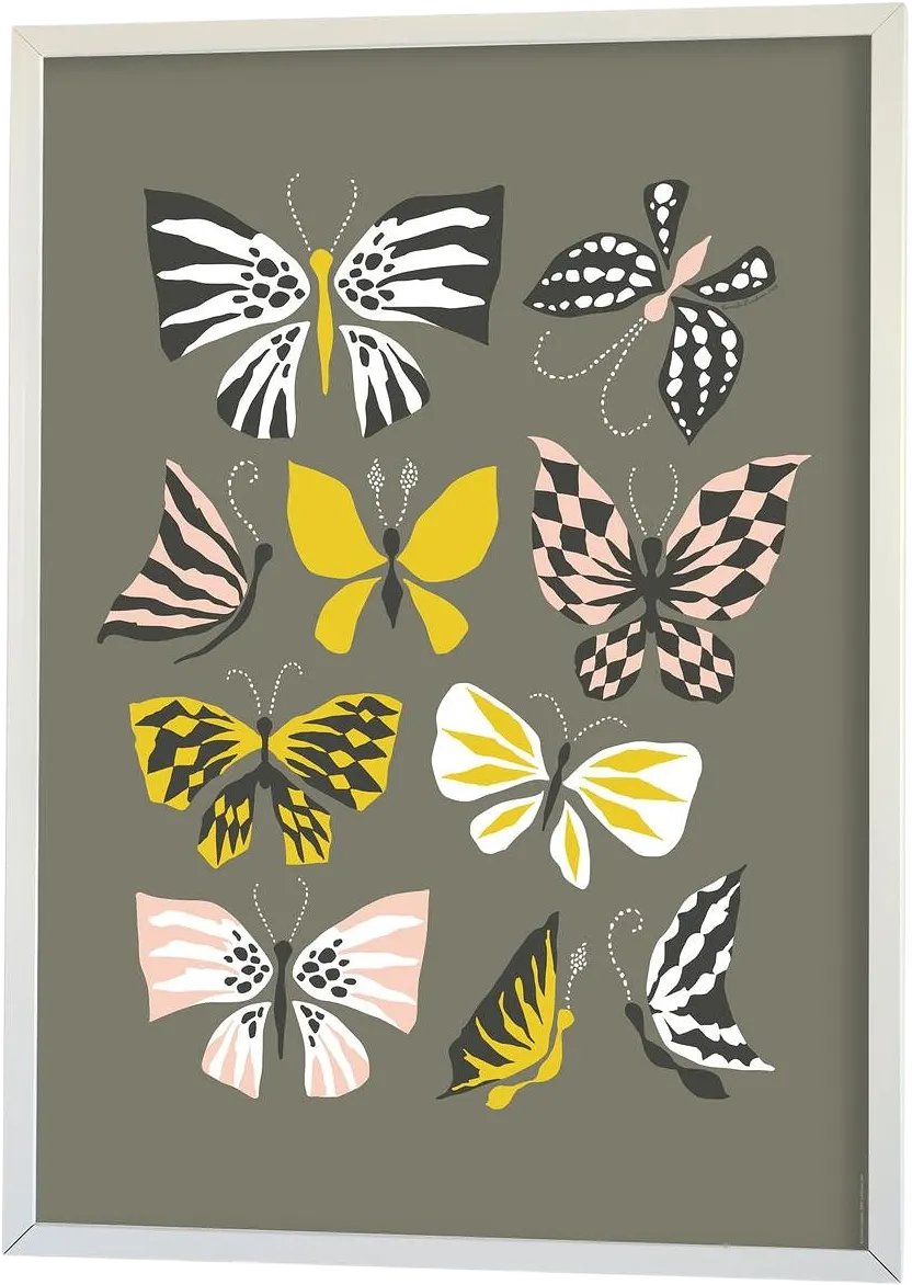 Affisch Butterfly Family 50x70 Cm