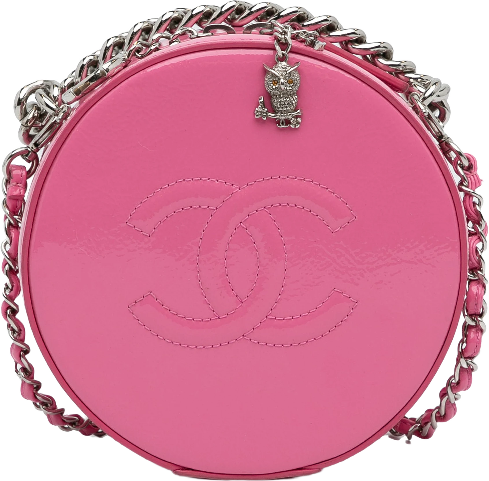 Chanel Patent Round As Earth Crossbody Bag