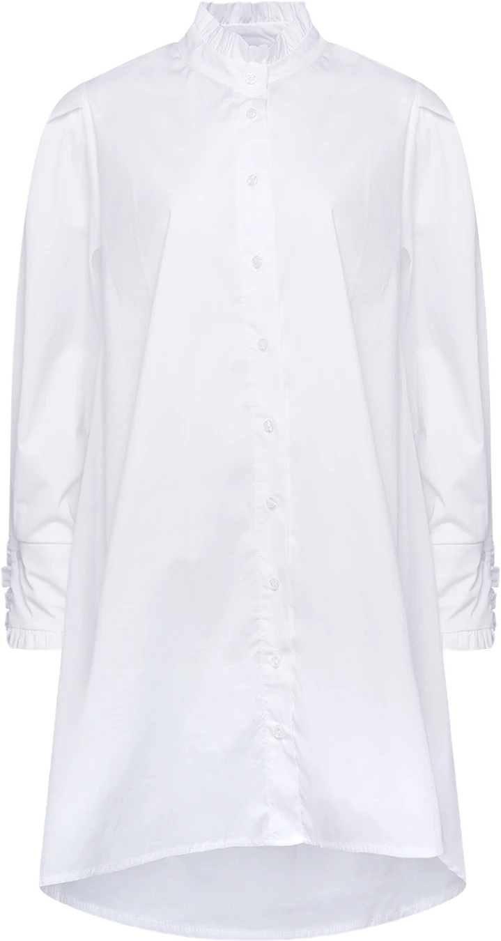 Naneth Shirt Dress - White