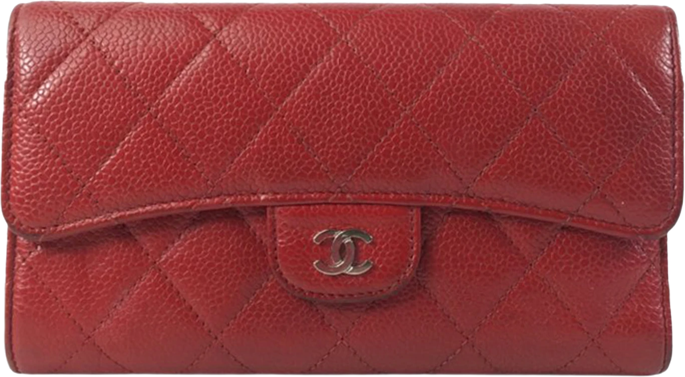 Chanel Cc Caviar Trifold Wallet