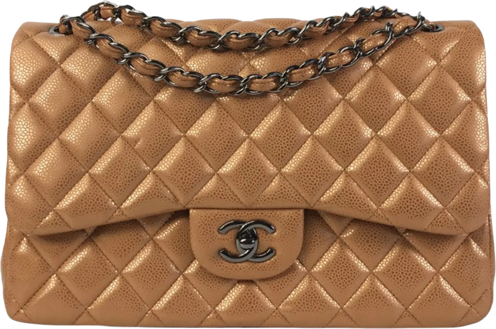 Chanel Jumbo Classic Iridescent Caviar Double Flap