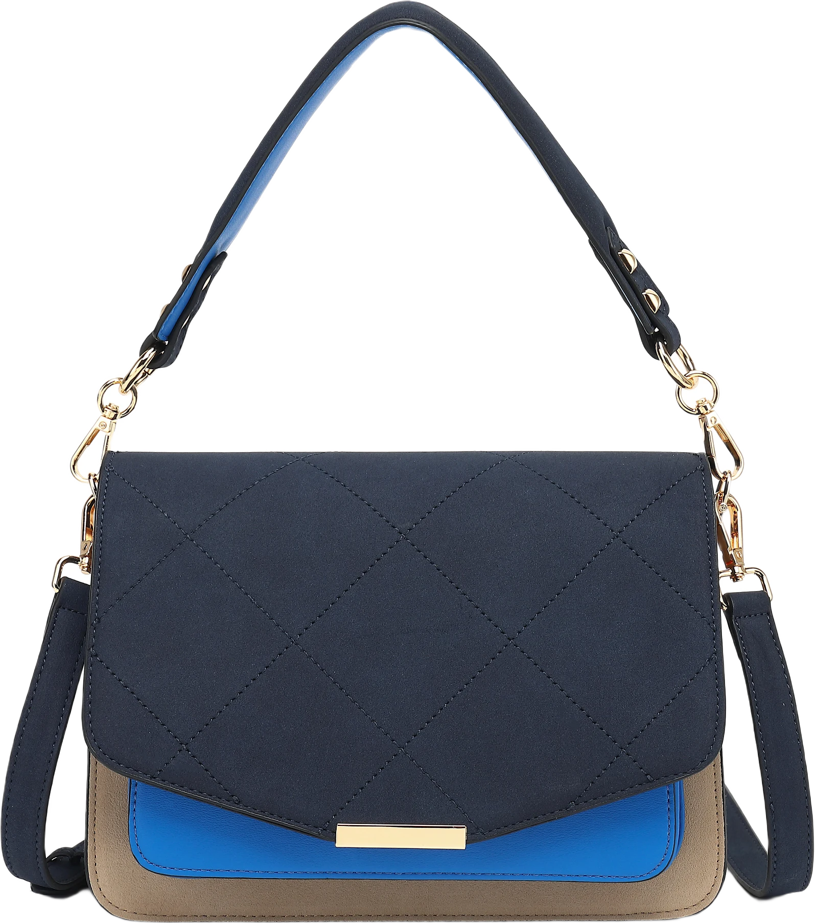 Blanca Bag Medium - Navy/sand/blue