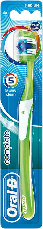 Complete 5 Way Clean Manuell Tandborste Medium