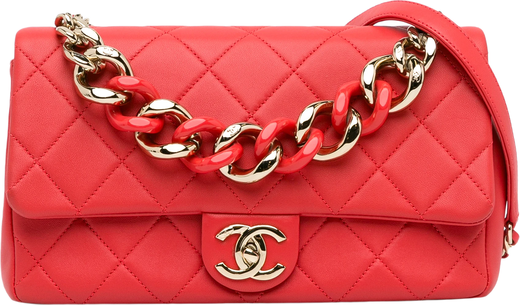 Chanel Small Lambskin Elegant Chain Single Flap