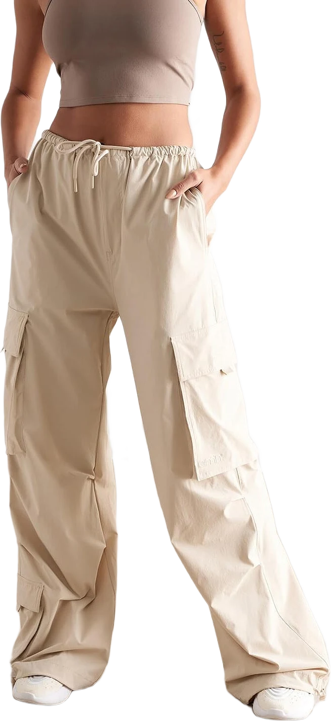 Café Au Lait Windbreaker Parachute Pants