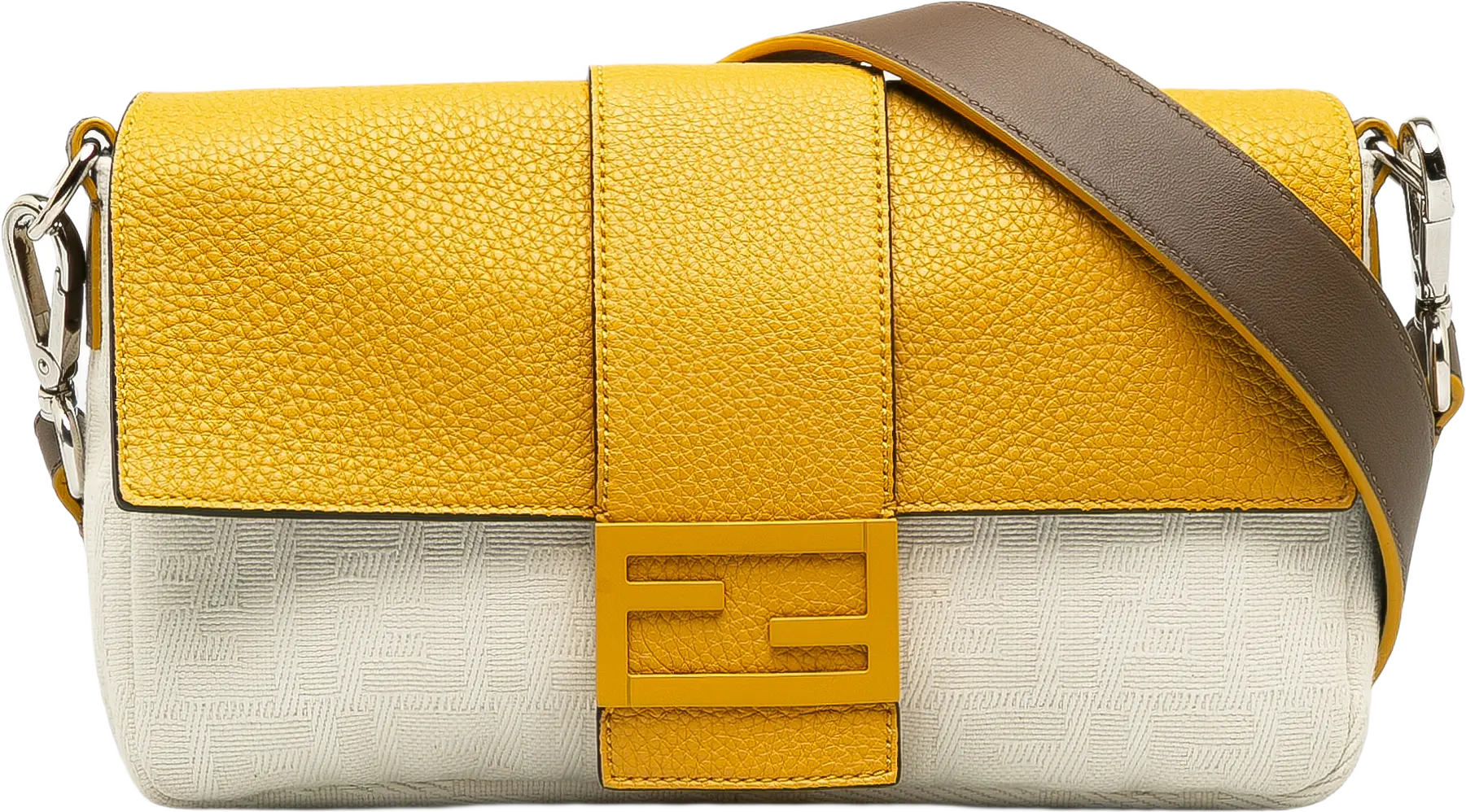 Fendi Zucca Convertible Baguette Crossbody