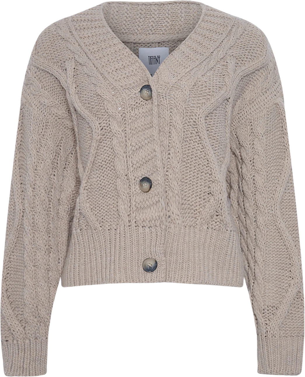 Carla, Cardigan Knit - Beige