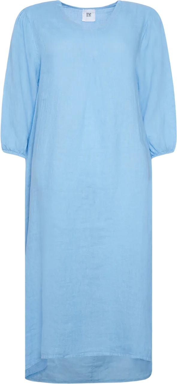 Ella, Dress, Linen - Little Boy Blue