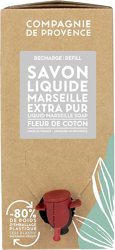 Liquid Marseille Soap Refill Cotton Flower 3 l