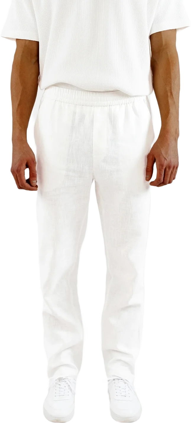 Harlow Linen Trousers - White