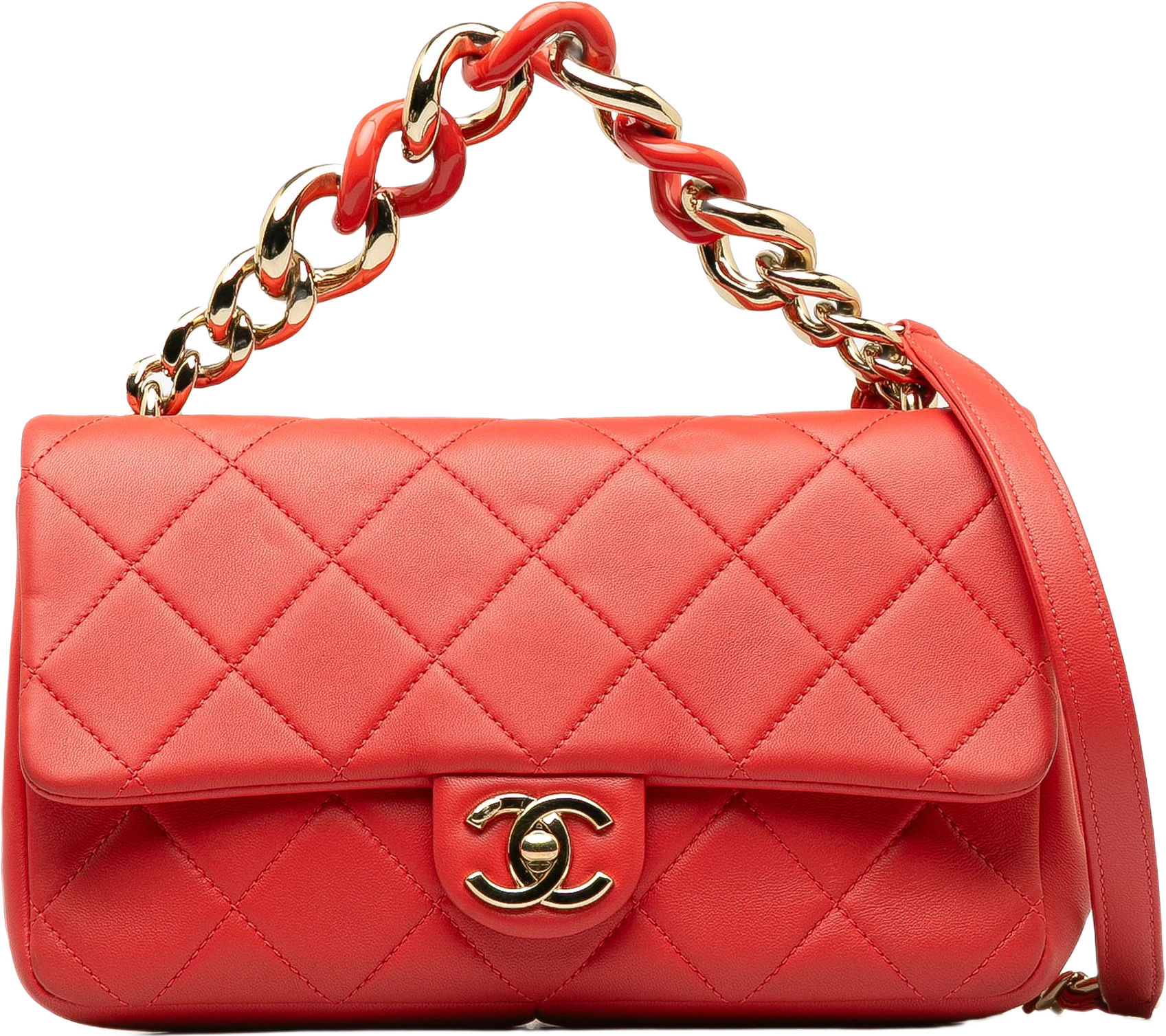 Chanel Small Lambskin Elegant Chain Single Flap