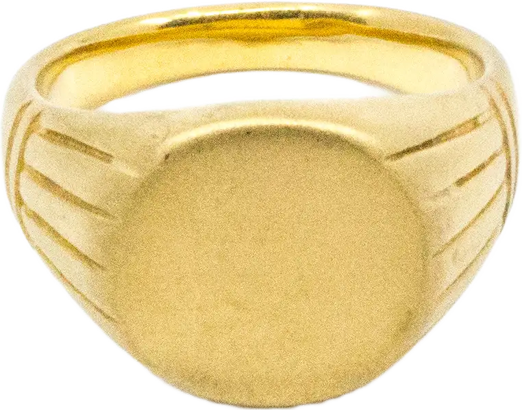 Round Signet Ring