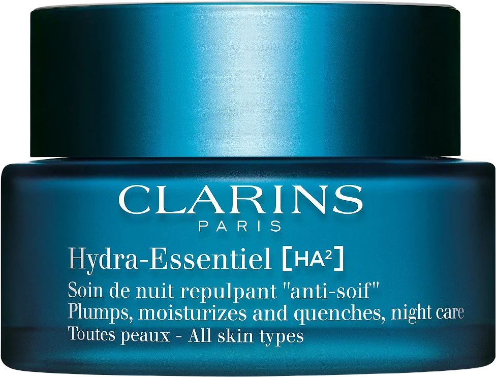 Clarins Hydra-Essentiel Plumps, moisturizes and quenches, night care - All skin types