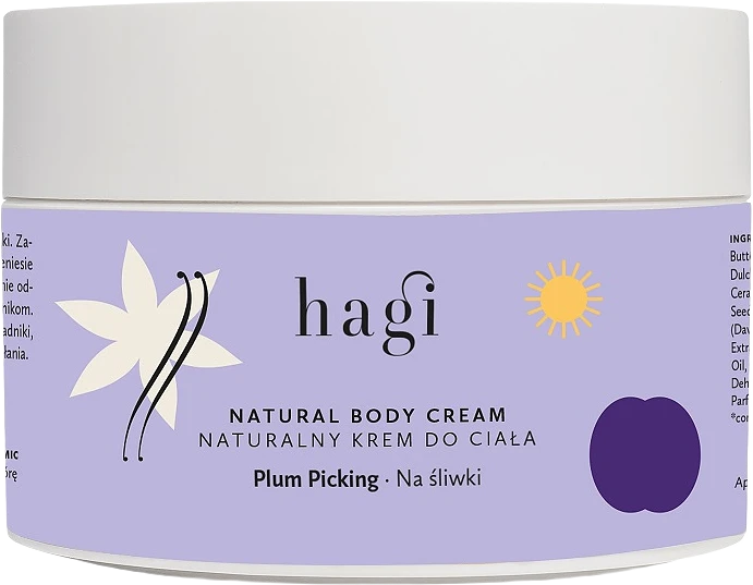 Natural Body Cream Plum Picking