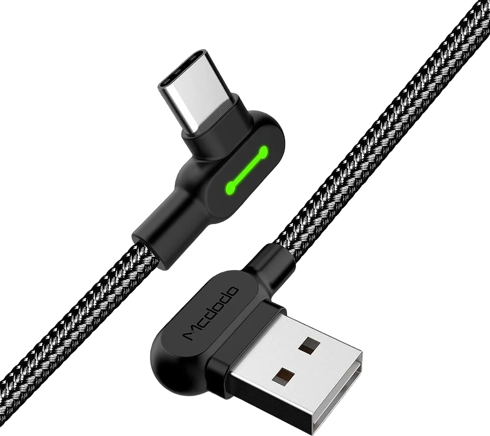 Vinklad Usb C Till Vinklad Usb A-kabel, 0,5m