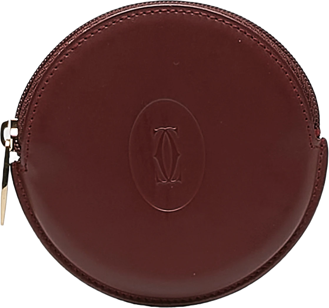 Cartier Must De Cartier Leather Coin Pouch