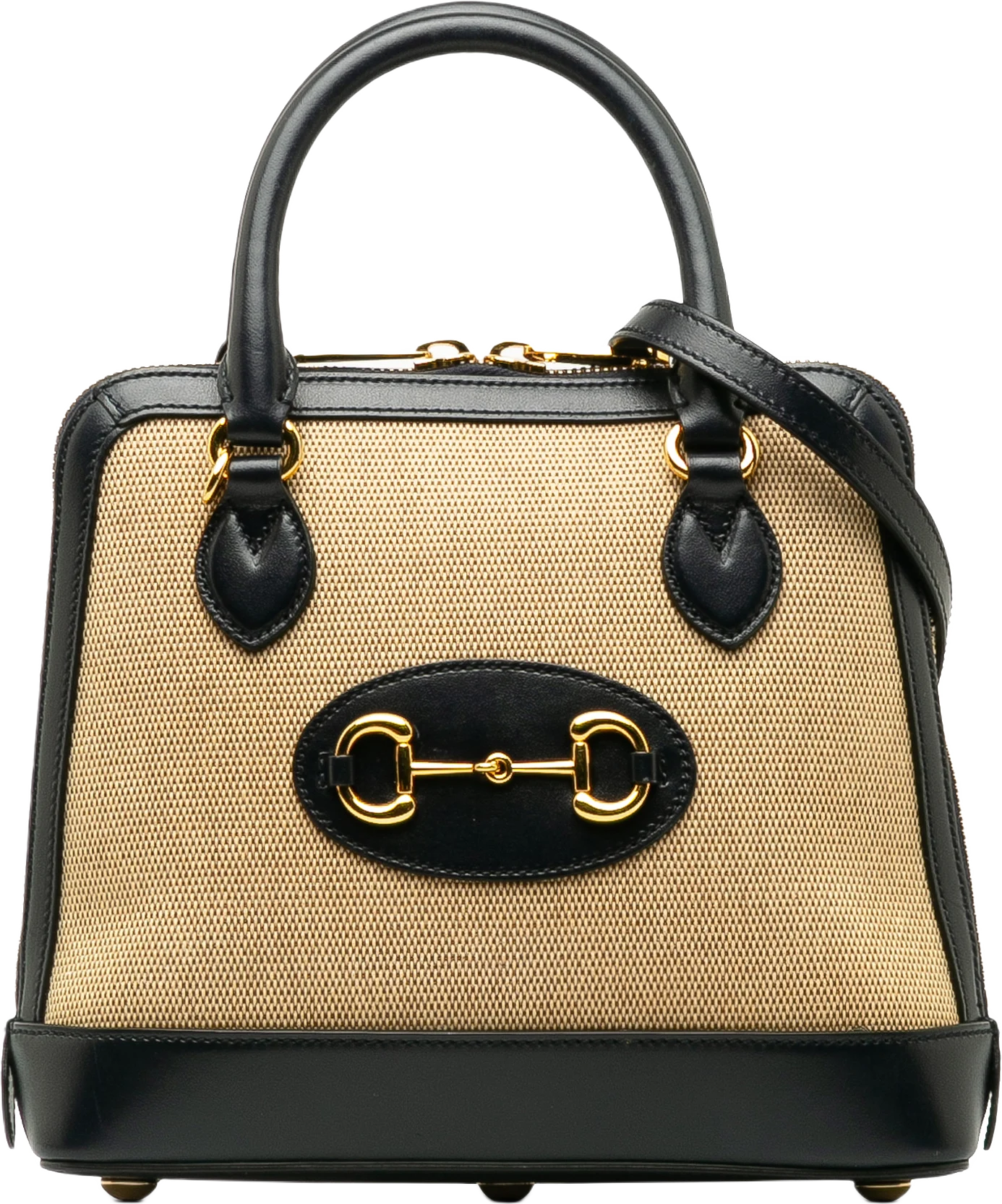 Gucci Small Horsebit 1955 Canvas Top Handle