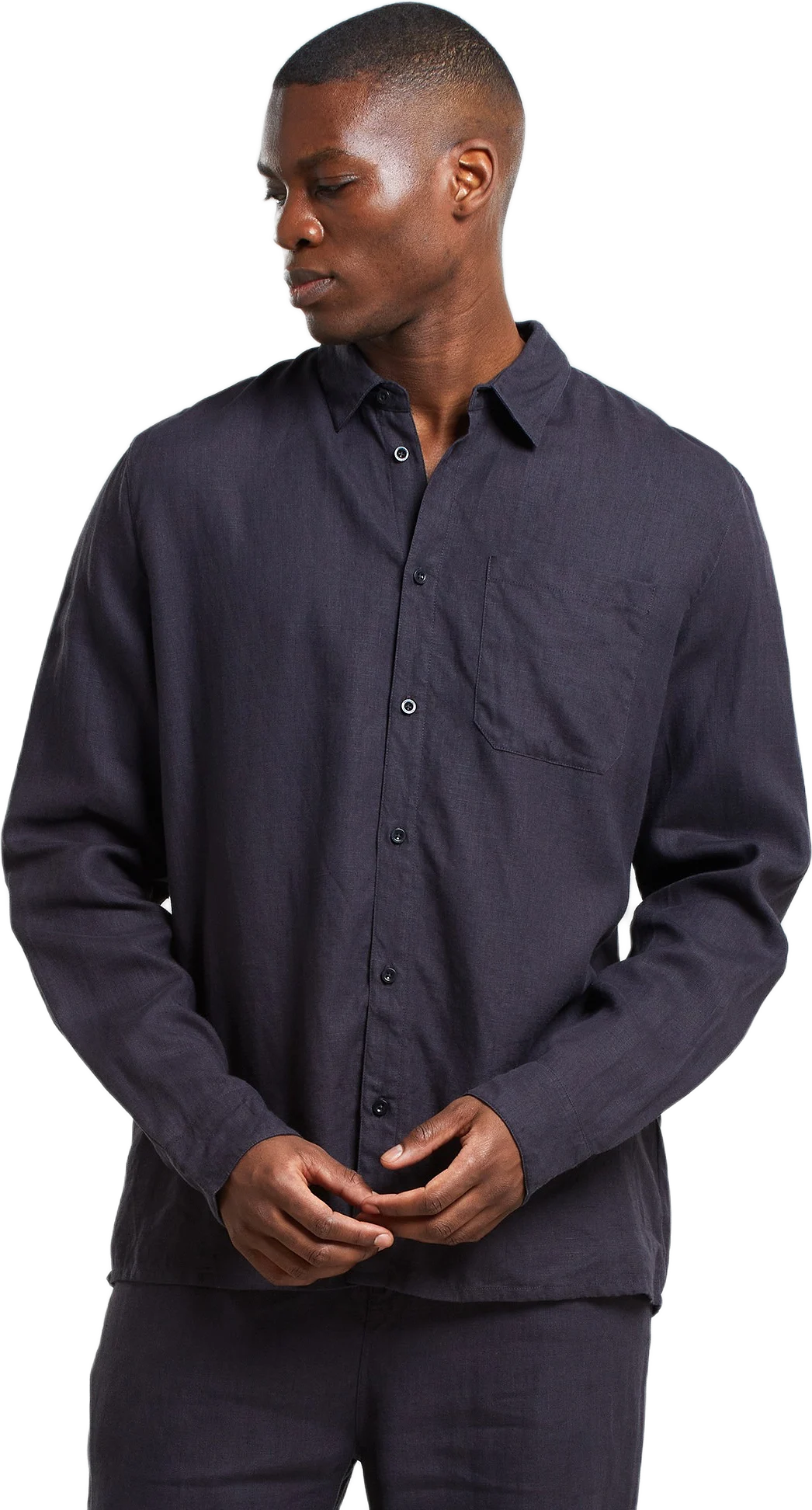 Shirt Rute Linen Phantom Black