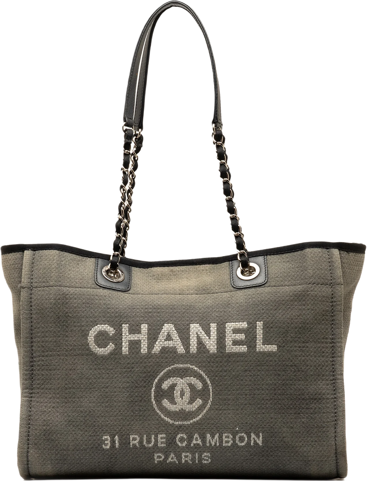 Chanel Small Canvas Deauville Tote