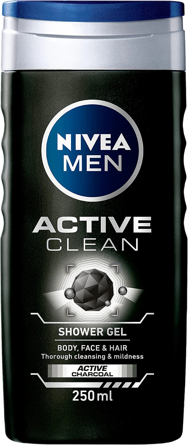 Duschgel Active Clean Shower Gel 250 ml NIVEA MEN