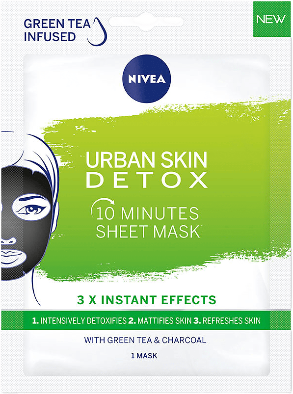 Ansiktsmask Urban Skin Detox Sheetmask 1 st NIVEA