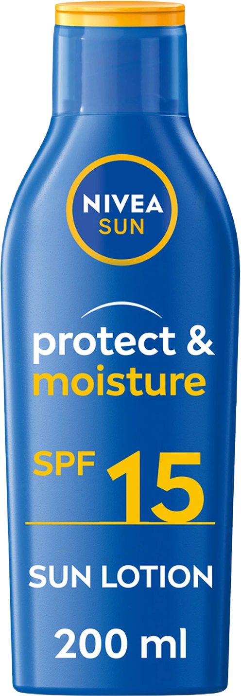 Solkräm Protect & Moisture Sun Lotion SPF15 200 ml NIVEA SUN