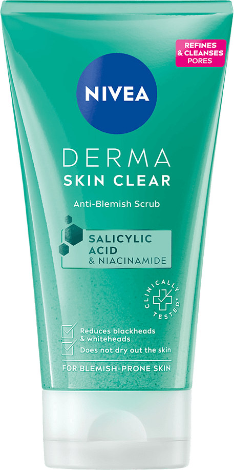 Ansiktsskrubb Derma Skin Clear Anti-Blemish Scrub 150 ml NIVEA