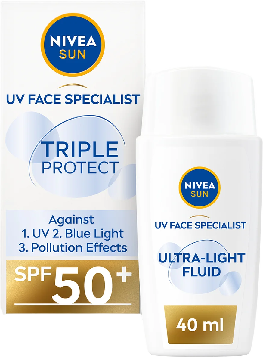 SPF Ansikte UV Face Triple Protect Fluid SPF 50+ 40 ml NIVEA