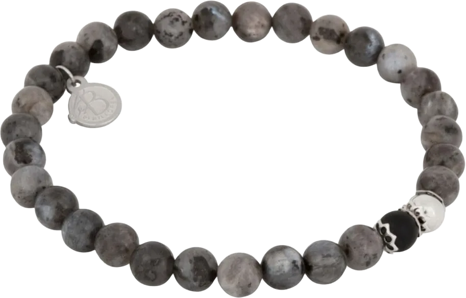 Boris Beaded Bracelet Grey